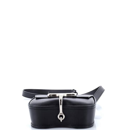 Pre-owned Hermes Hermes Della Cavalleria Shoulder Bag Epsom Mini In Black