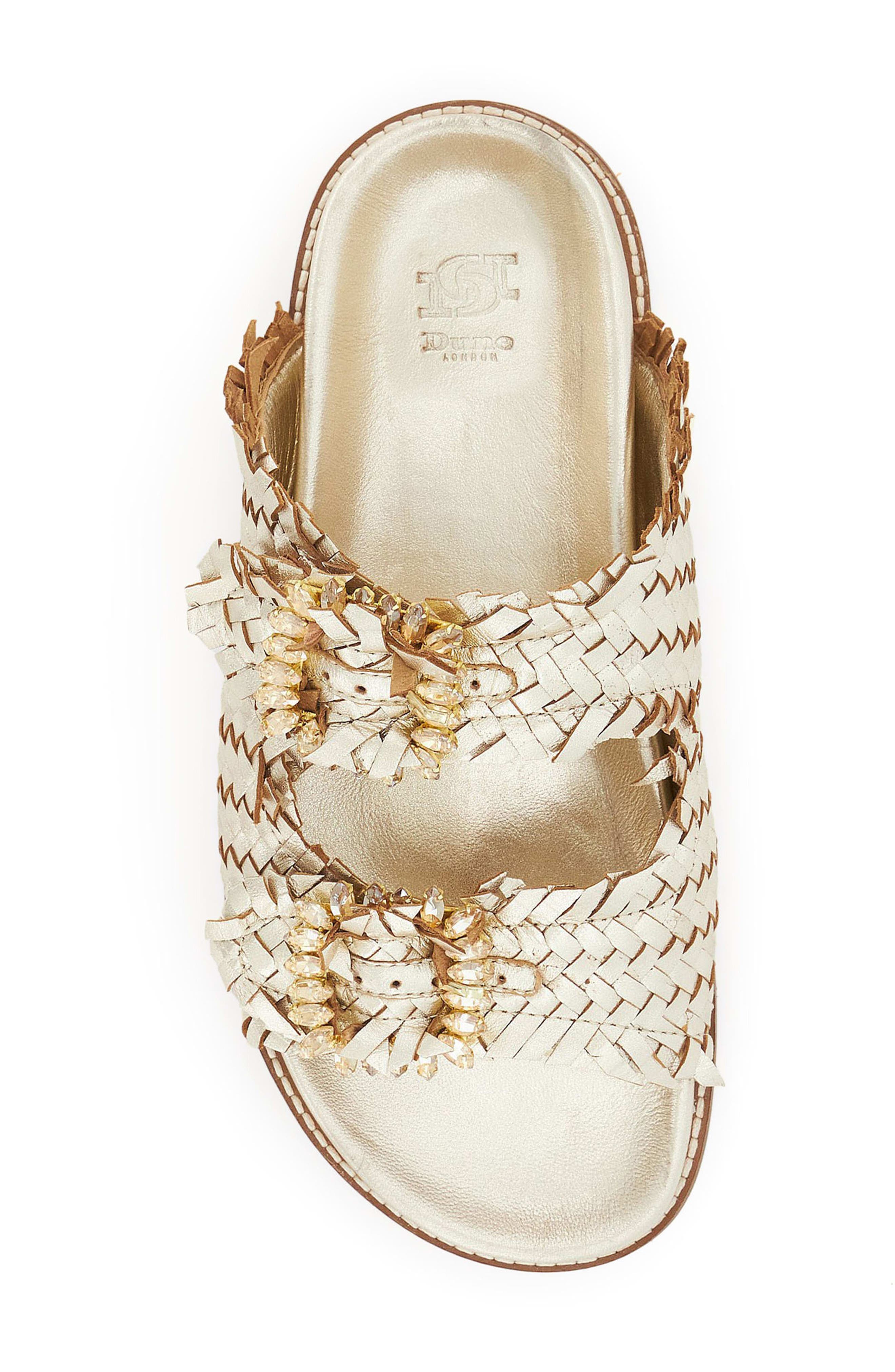 Dune London Lexingtons Sandal, Alternate, color, Gold