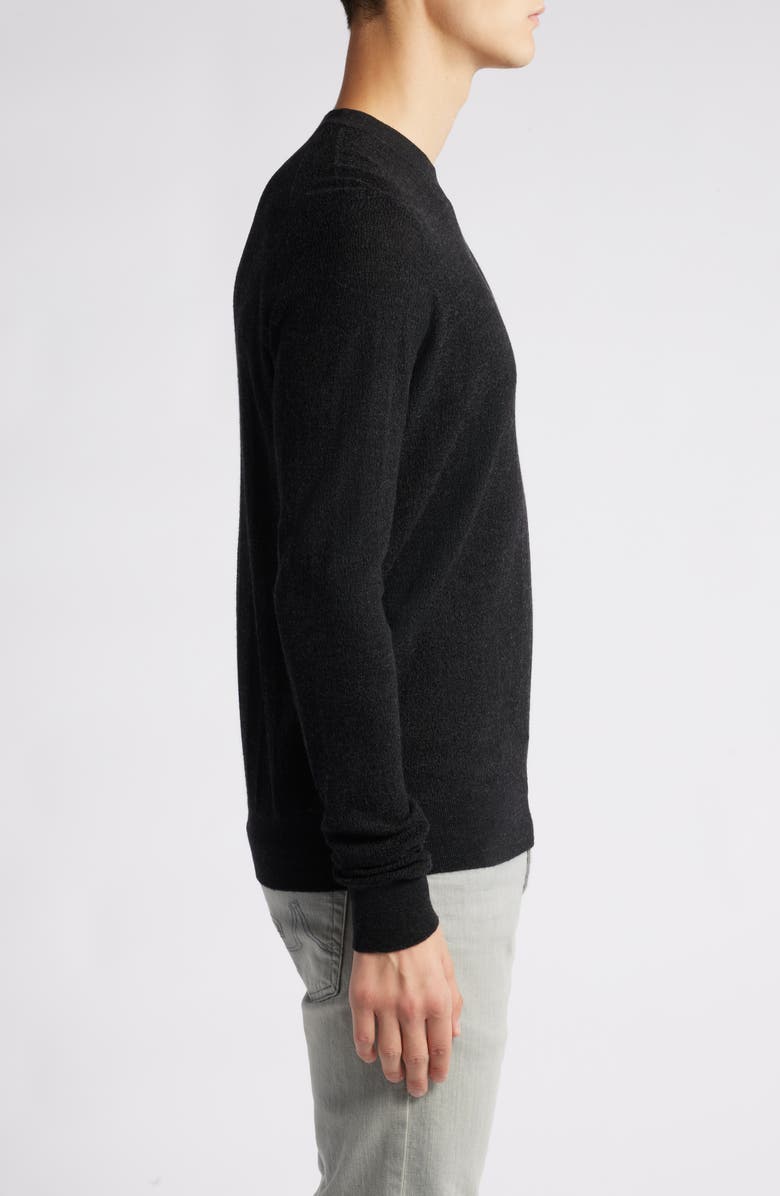 Robert Barakett Watertown Merino Wool Sweater, Alternate, color, Black