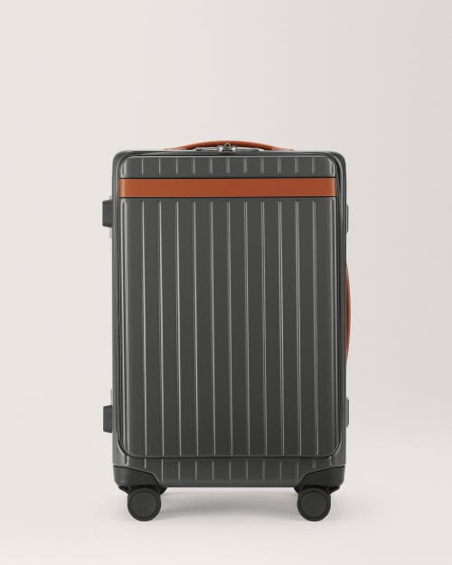 Carl Friedrik The Carry-on X Suitcase In Grey/cognac