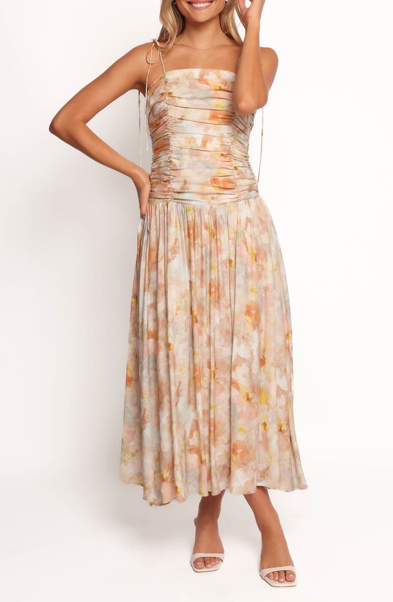 Petal & Pup Xiormara Gathered Maxi Dress, Main, color, Multi