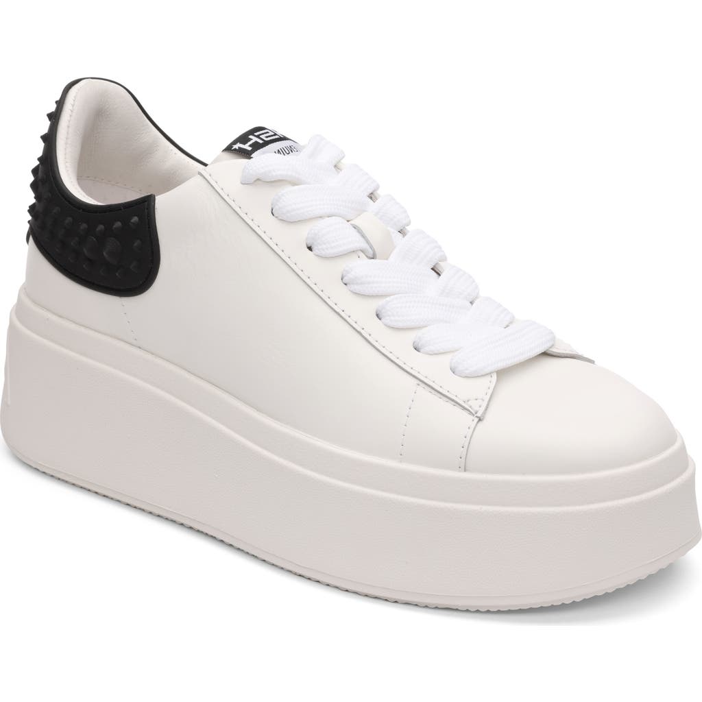Ash Moby White And Black Sneaker In White/black