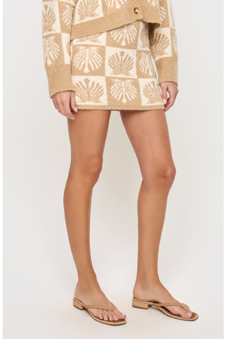 Shell Be There Cover-Up Miniskirt, Alternate, color, SEASHELL JACQUARD