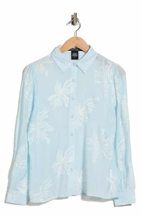 Embroidered Long Sleeve Button Shirt