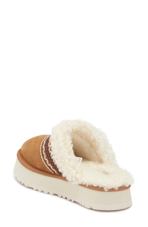 Ugg ® Disquette Genuine Shearling Lined Slipper In Brown