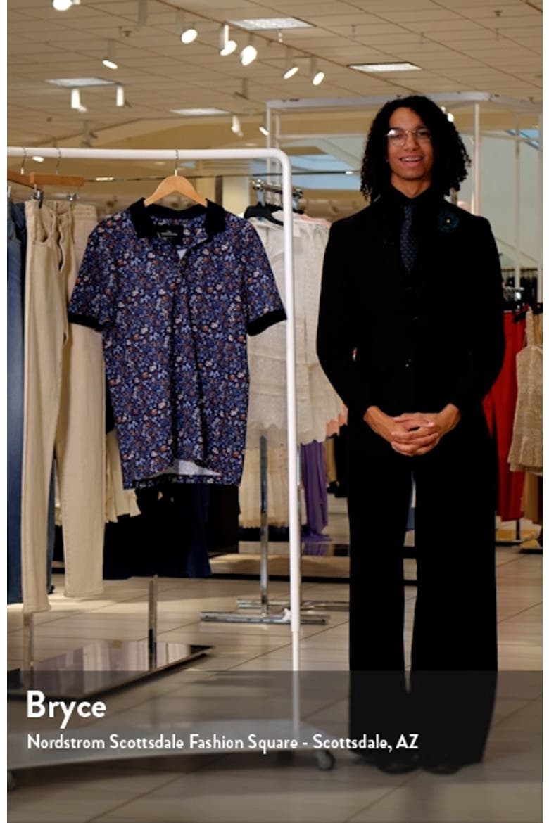 Bay of Plenty Sports Fit Floral Cotton Piqué Polo video