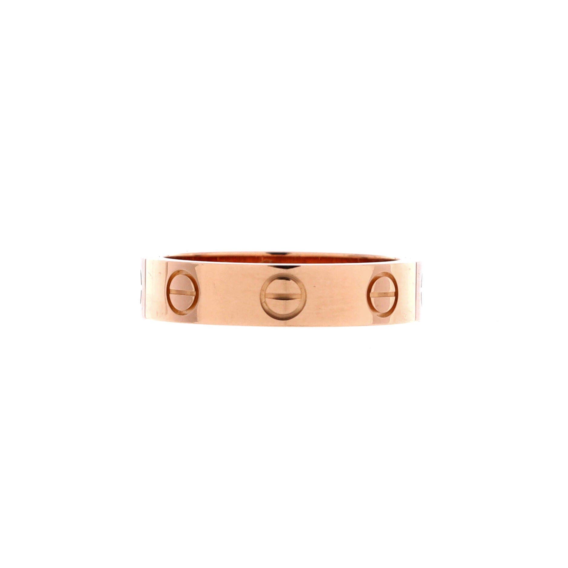 Love Wedding Band 1 Diamond Ring 18K Rose Gold with Diamond, Main, color, Metallic Gold
