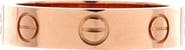 Pre-Owned Cartier Love Wedding Band 1 Diamond Ring 18K Rose Gold with Diamond