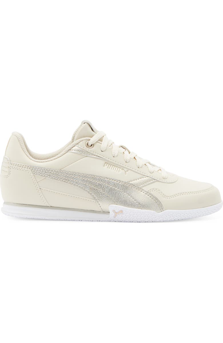 PUMA Bella Donna Metallic Whisper Sneaker, Alternate, color, Alpine Snow/ Puma Gold