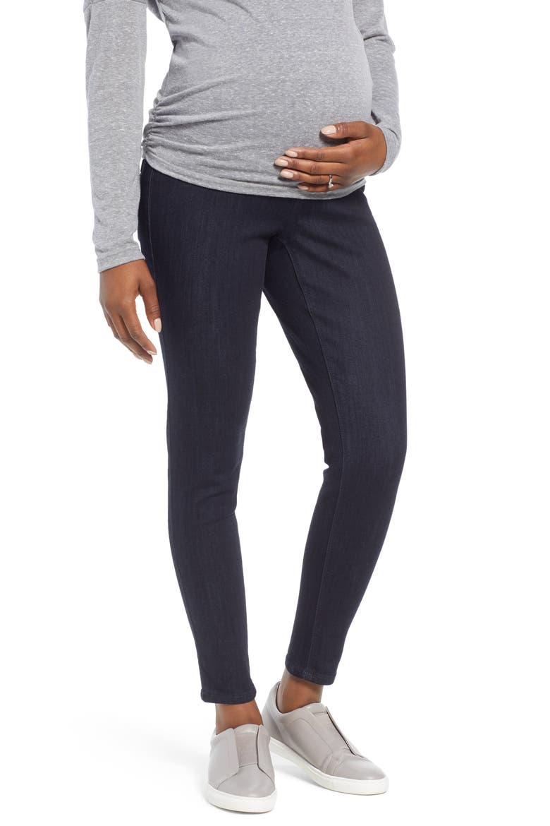Ankle Skinny Maternity Jeans, Main, color, RINSE