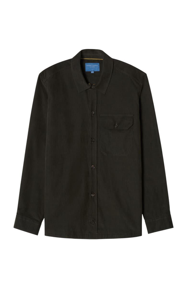 Robert Talbott Burton Pinwale Corduroy Shirt Jacket, Alternate, color, Olive