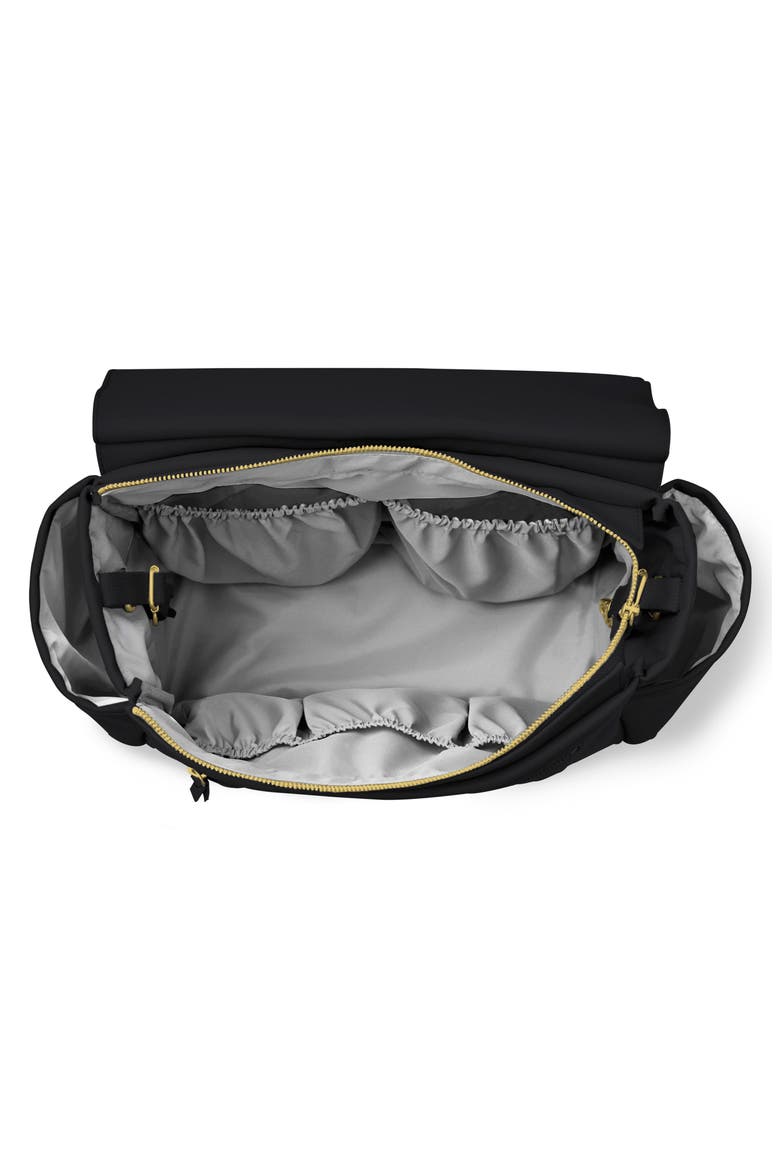 Greenwich Convertible Diaper Backpack, Alternate, color, BLACK/GOLD