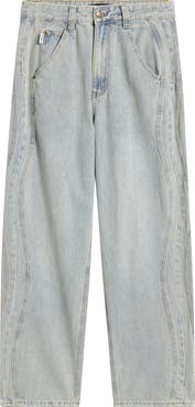 CRIMINAL DAMAGE Wavy Seam Relaxed Jeans
