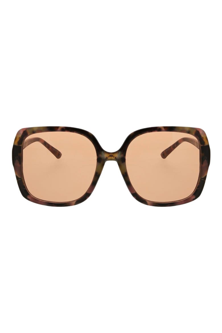 54mm Oversized Square Sunglasses, Main, color, ABSTRACT DEMI