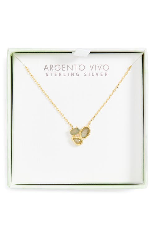 Argento Vivo Labradorite Cluster Pendant Necklace