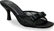 CHASE AND CHLOE Jabari Satin Bow Lace Sandal