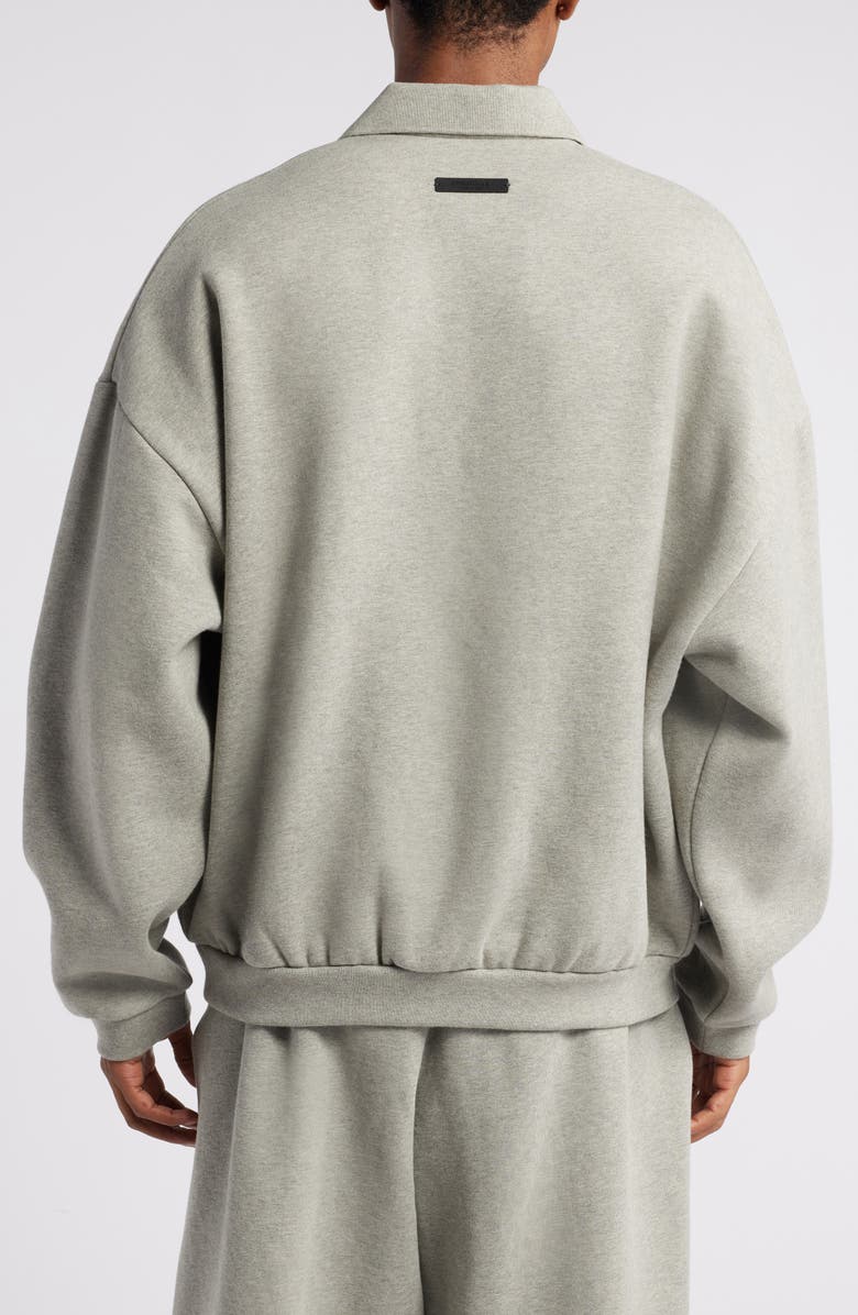 Fear of God Essentials Gender Inclusive Cotton Blend Polo Sweatshirt, Alternate, color,