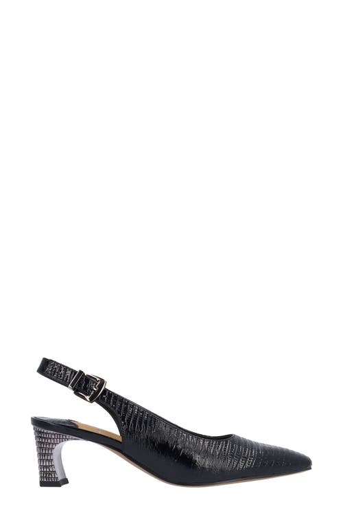 J. Reneé Hadyn Lizard Embossed Slingback Pump