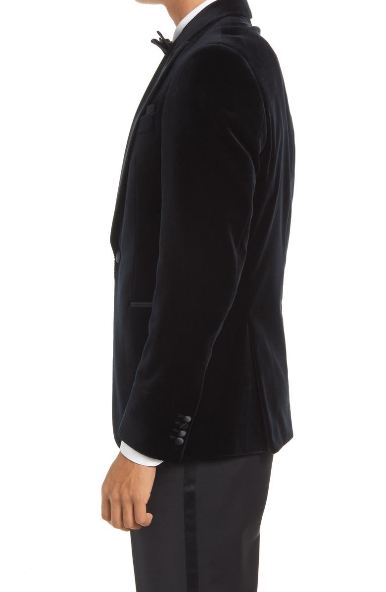 BOSS Black Velvet Tuxedo Jacket, Alternate, color, 