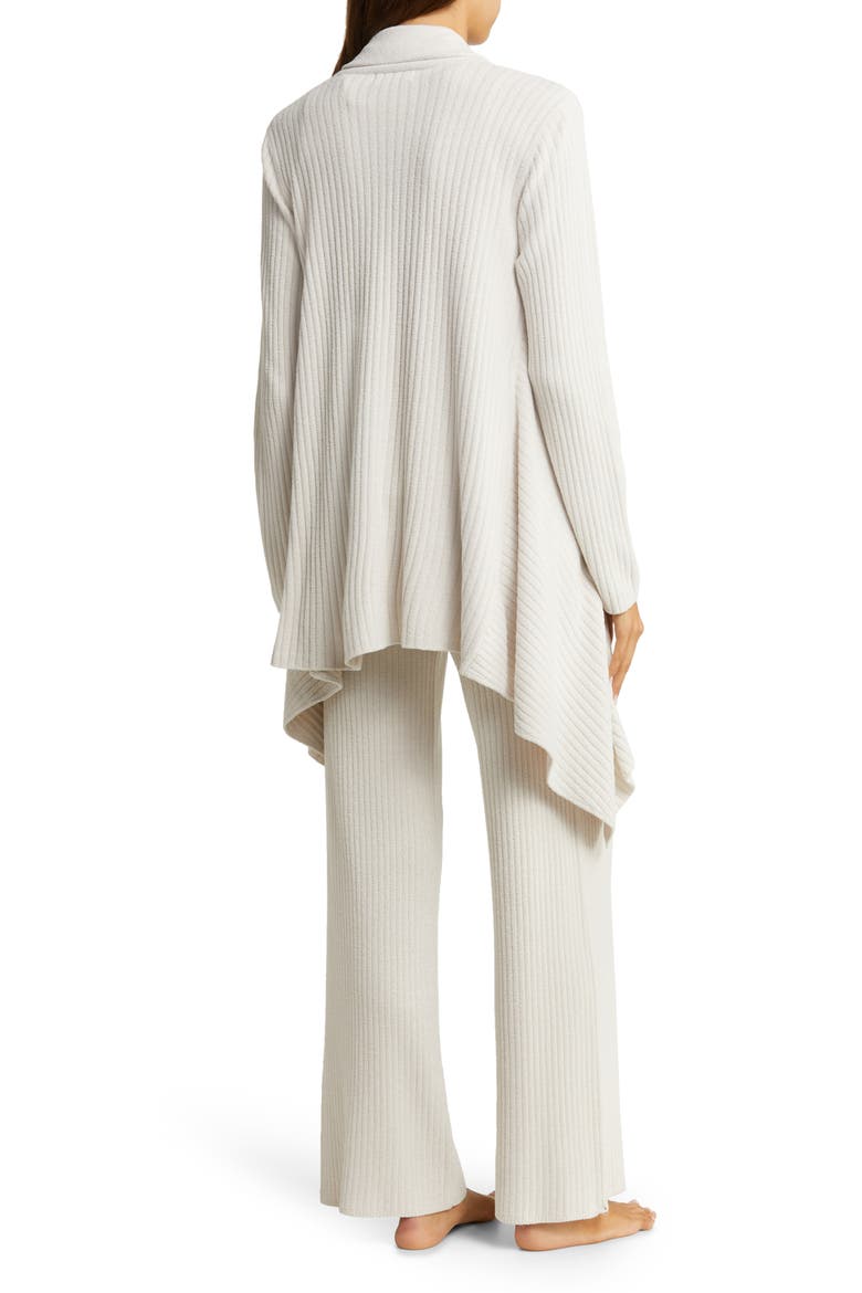 Draped Shawl Collar Cardigan, Alternate, color, ALMOND