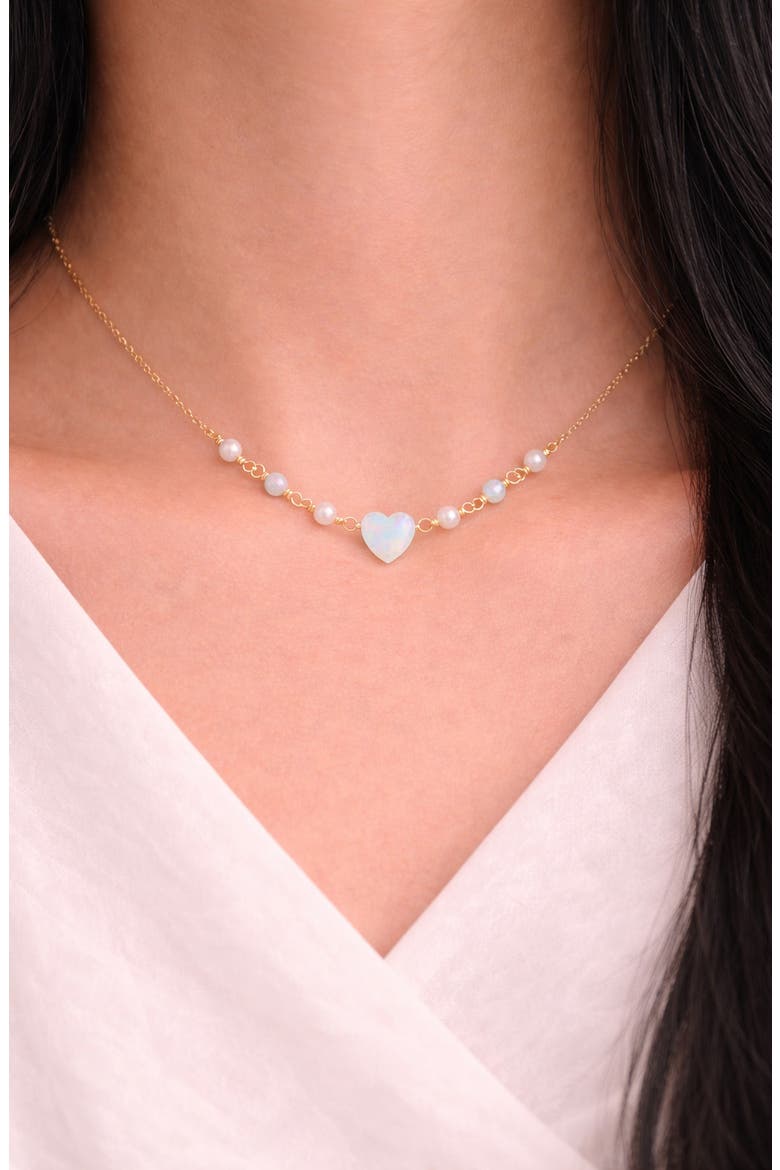 Freshwater Pearl & Opal Pendant Necklace, Alternate, color, GOLD W/ TRANSLUCENT