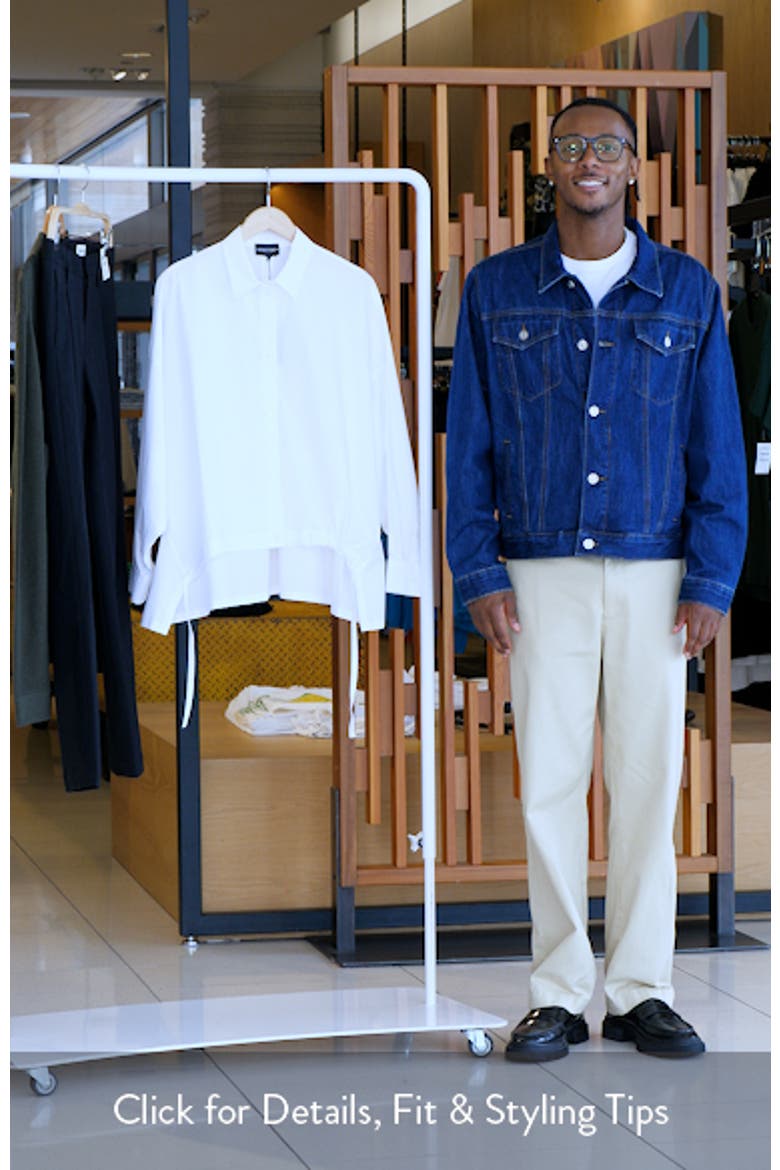 Oversize Cotton Poplin Button-Up Shirt video