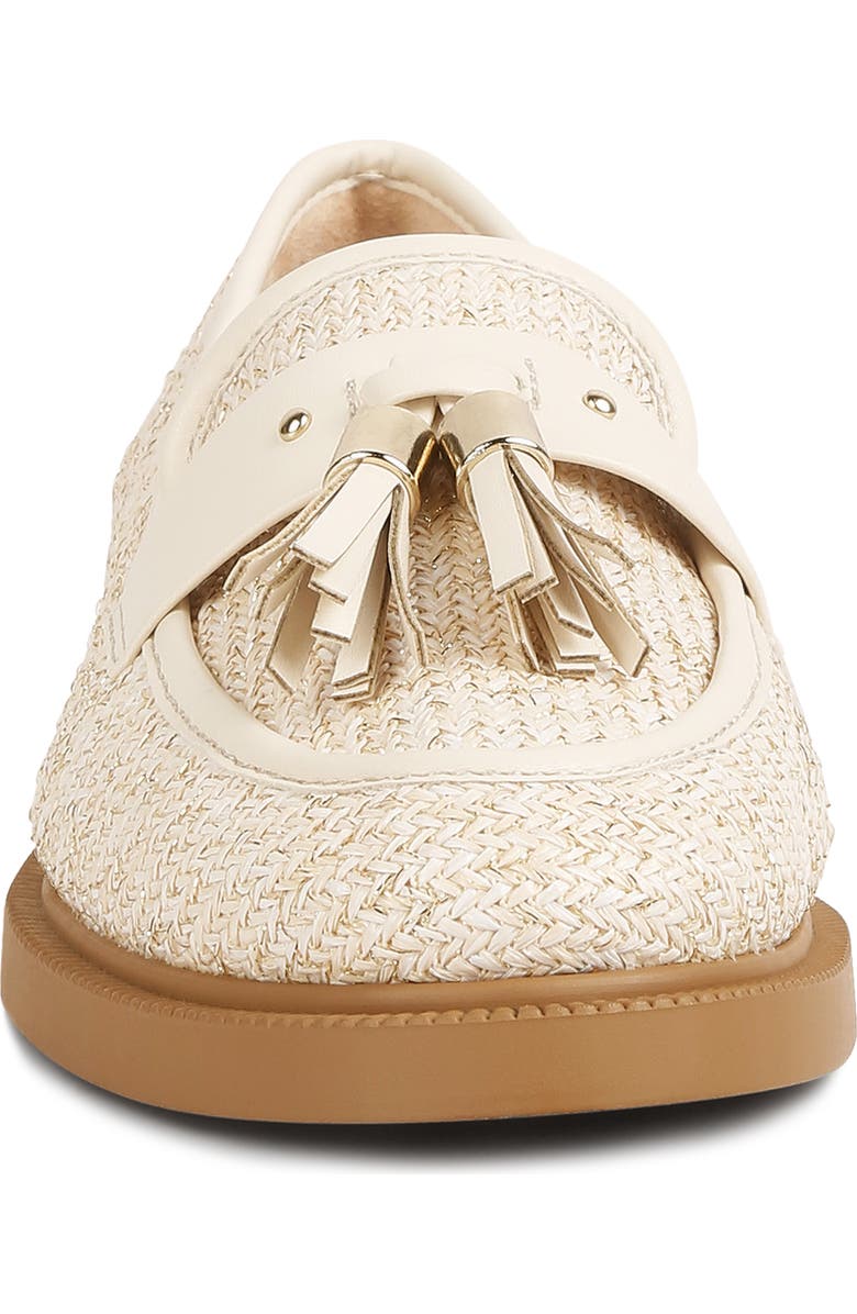 LONDON RAG Foxford Tassel Raffia Loafer, Alternate, color, Cream