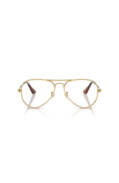 Ray Ban Ray-ban 58mm Pilot Optical Glasses In Gold