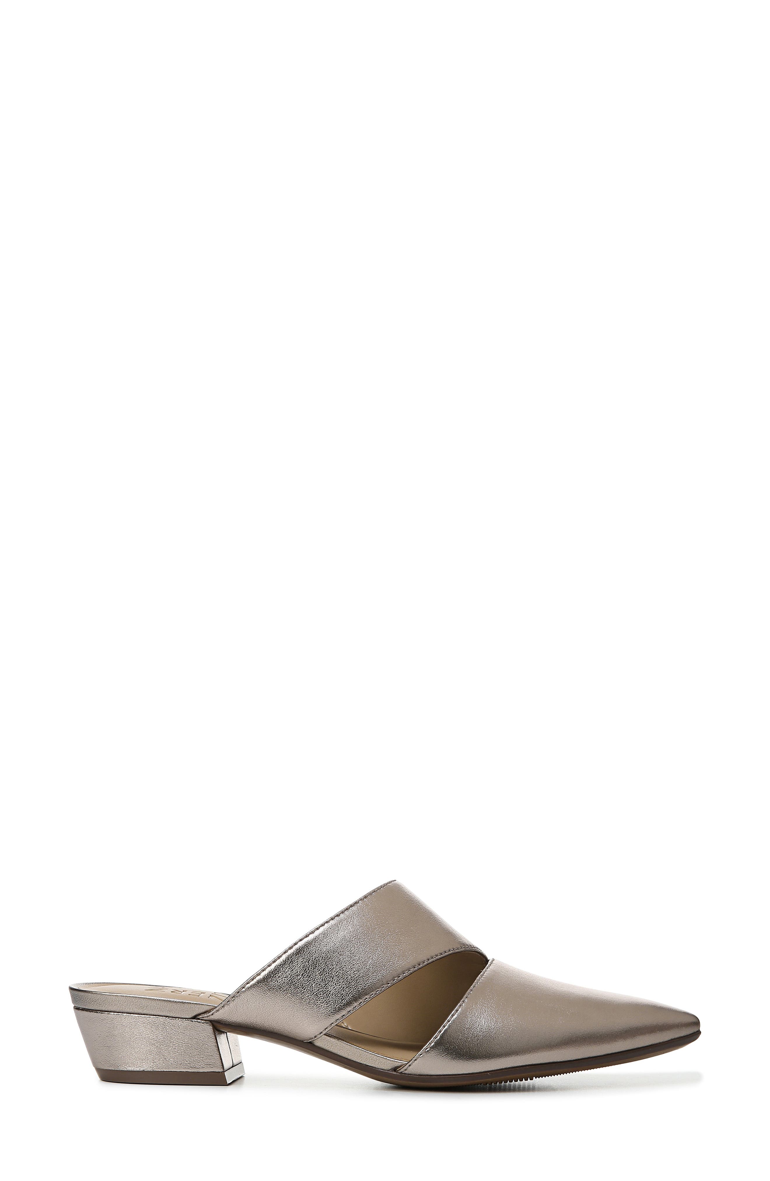 Bev Pointy Toe Mule, Alternate, color, LIGHT BRONZE METALLIC LEATHER