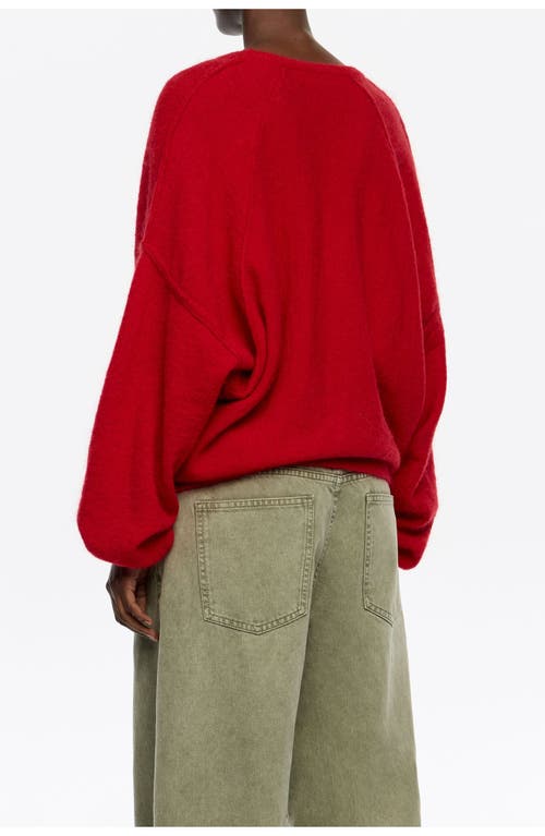 Bimba Y Lola Mohair Maxi Raglan Sweater In Multi