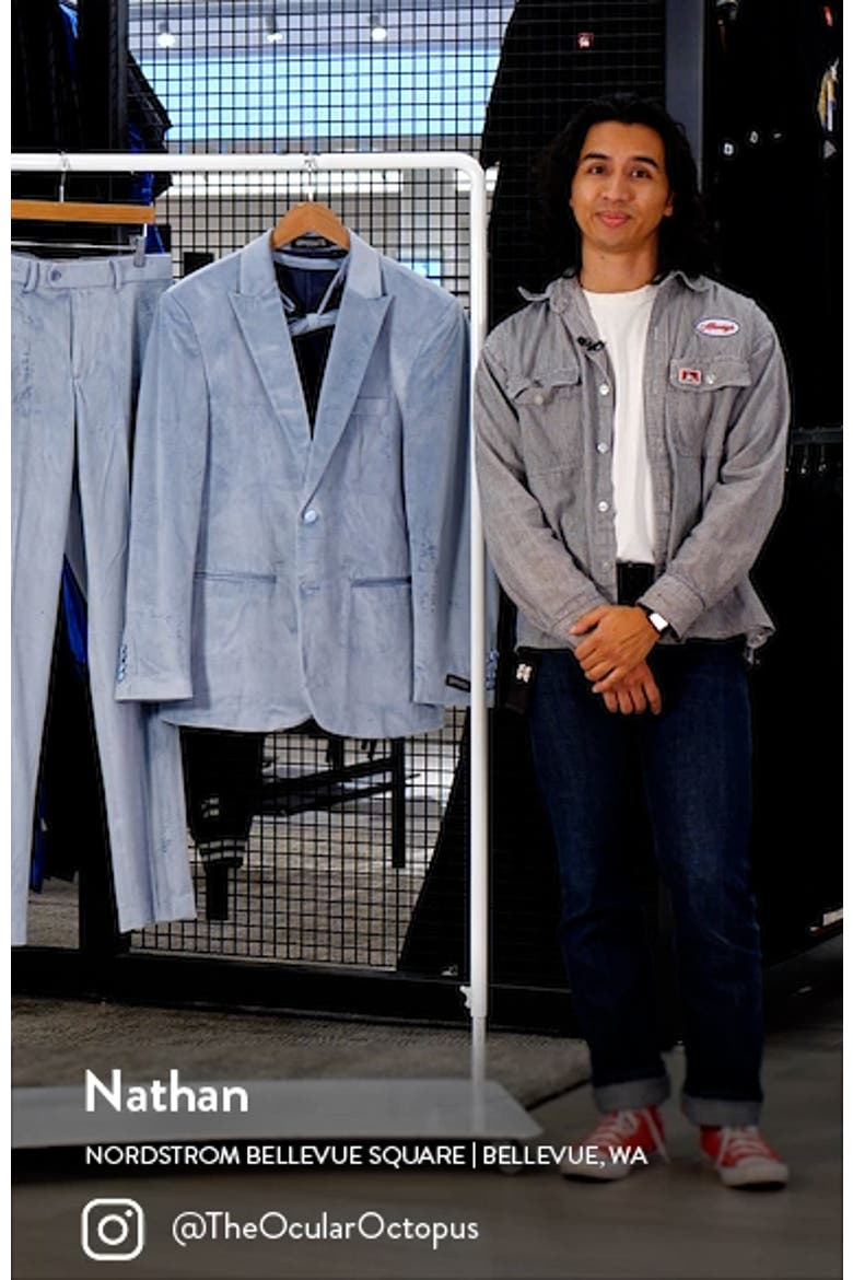 Vintage Blue Velvet Suit & Bow Tie video