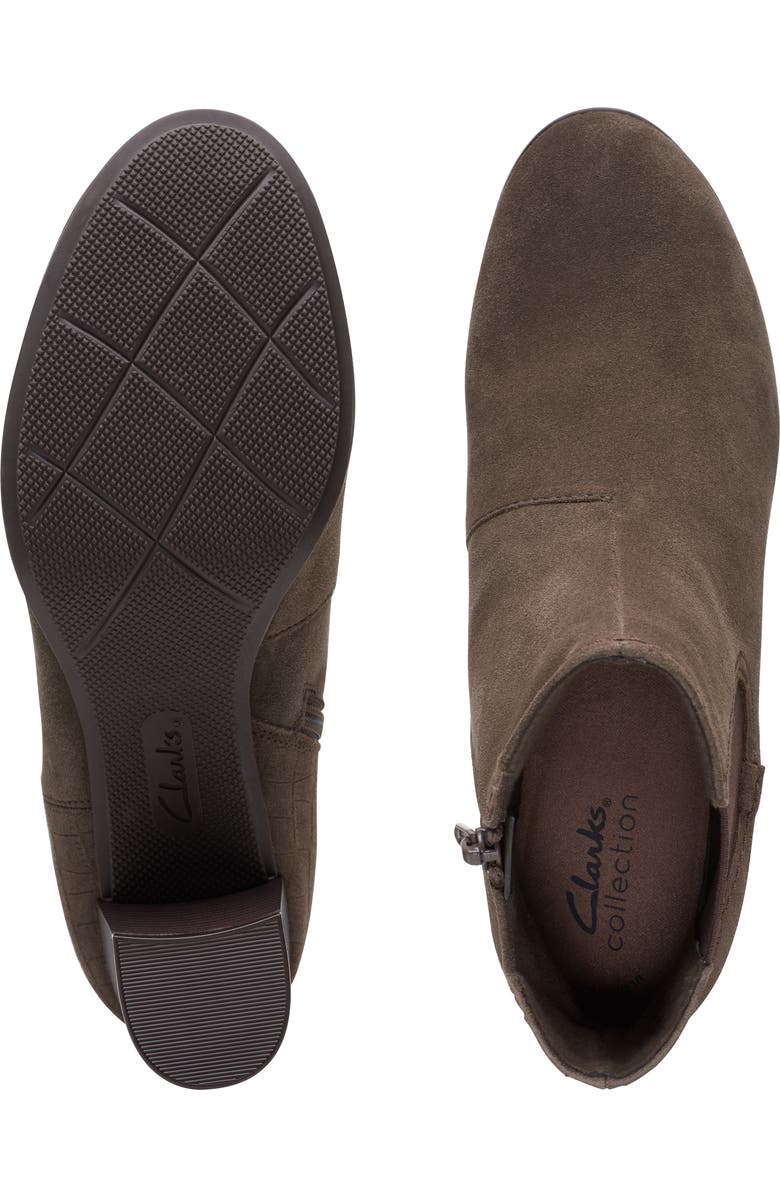 Clarks<sup>®</sup> Bayla Rose Chelsea Boot, Alternate, color, Slate Suede