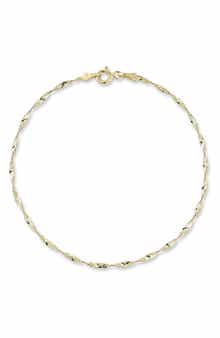 Ember Fine Jewelry 14K Gold Twisty Anklet