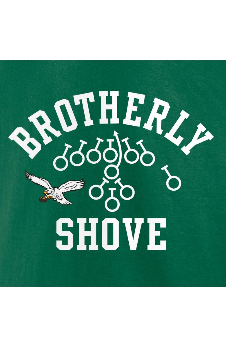 FANATICS Brotherly Shove Men's Fanatics Branded Kelly Green Philadelphia Eagles T-Shirt, Alternate, color, 