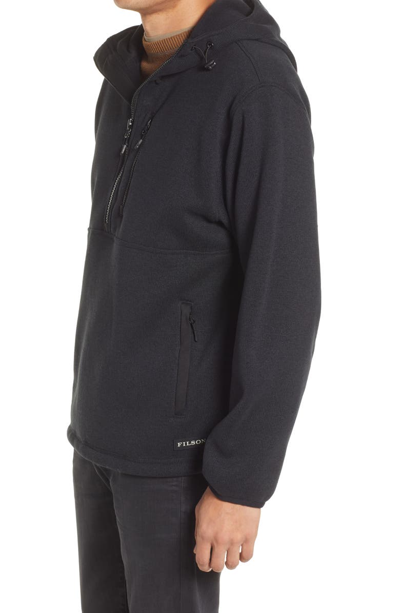Filson Ridgeway Half Zip Hooded Fleece Pullover, Alternate, color, 