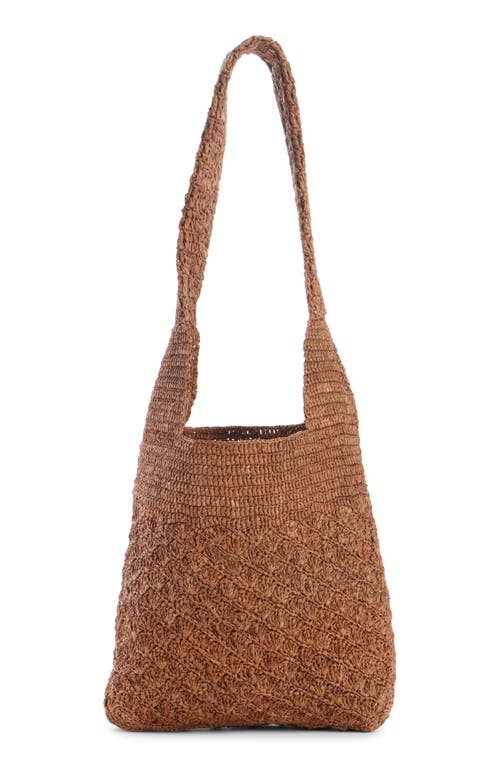 Isabel Marant Small Praia Raffia Tote Bag In Brown