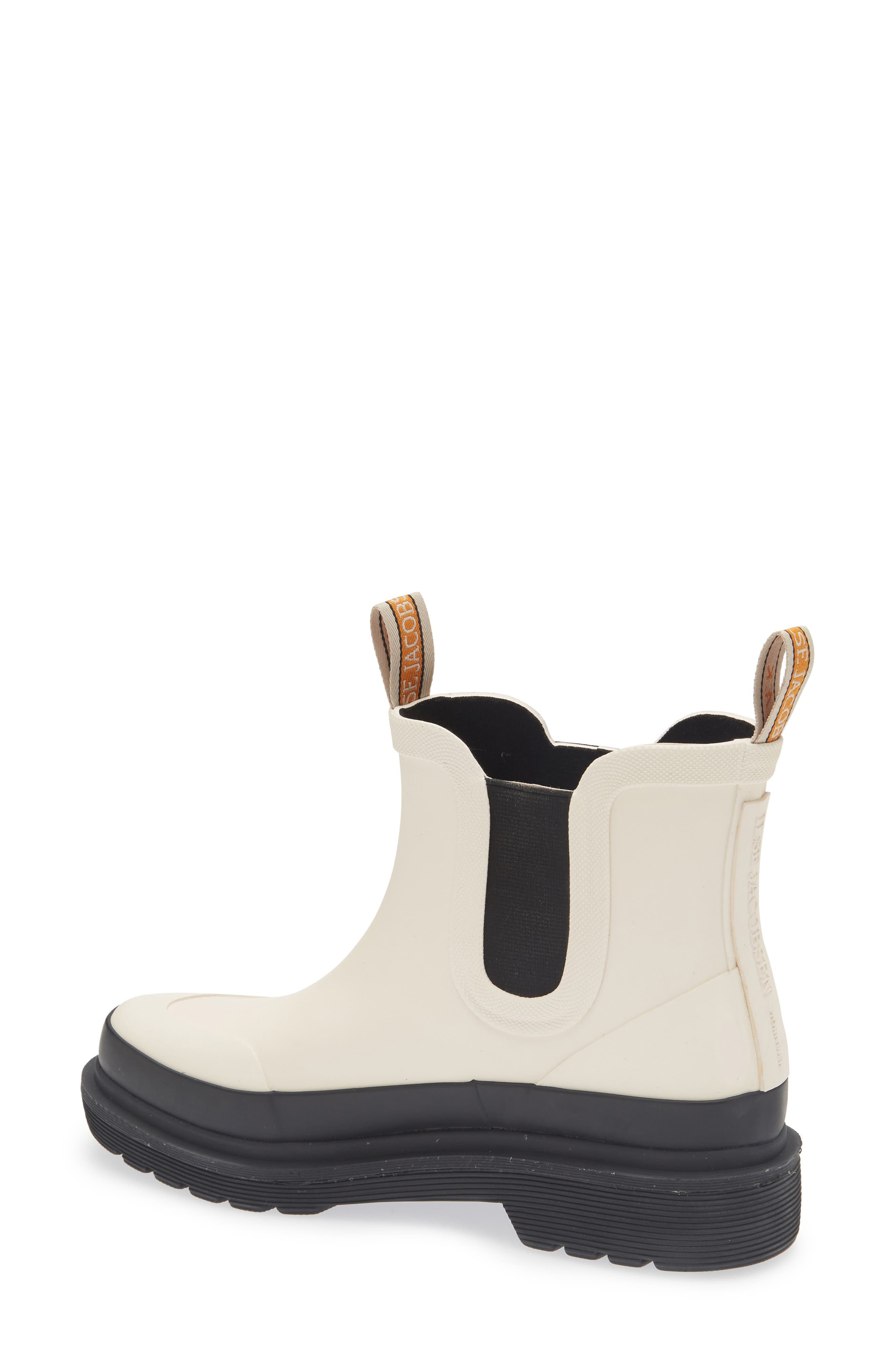 Ilse Jacobsen Waterproof Chelsea Rain Boot, Alternate, color, Milk Creme