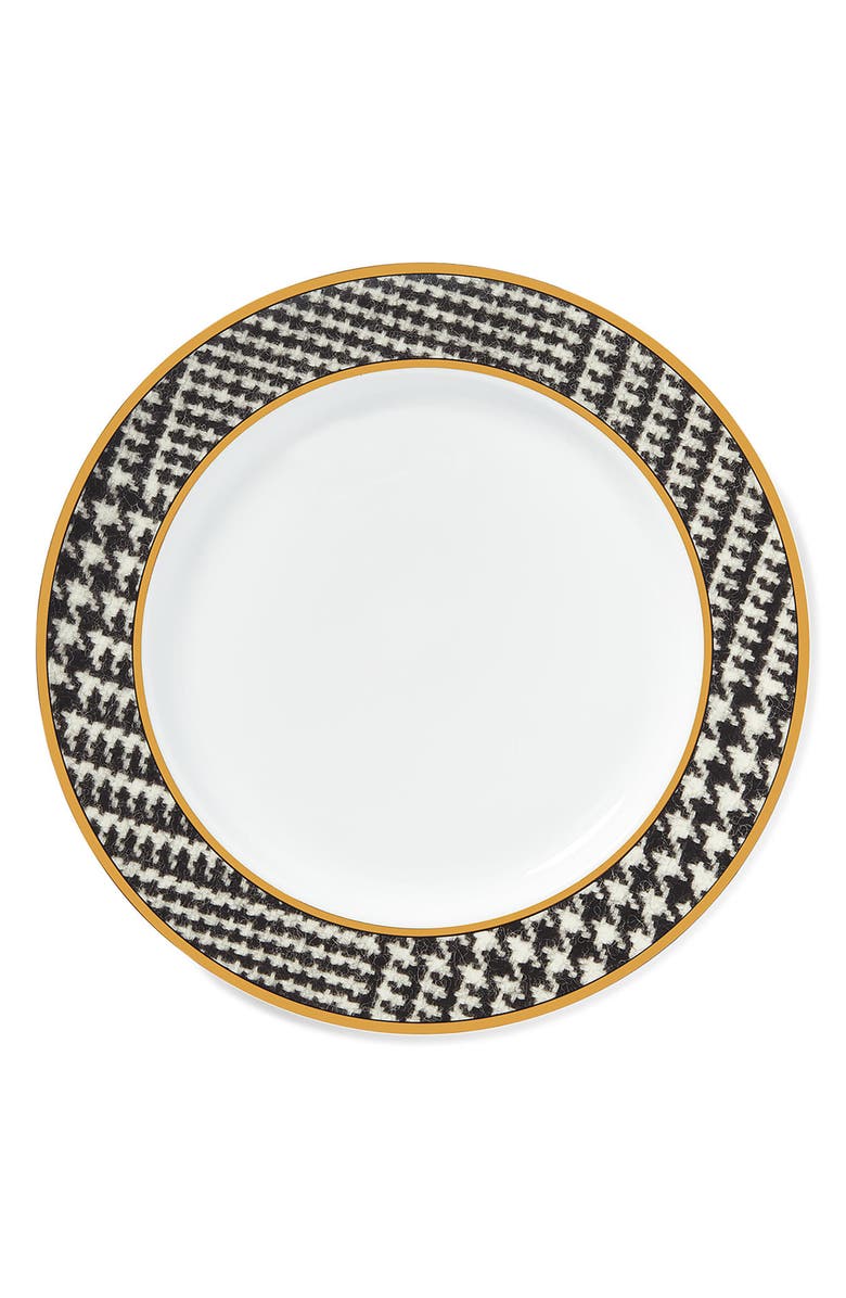 Ralph Lauren Wessex Houndstooth Dinner Plate, Main, color, 