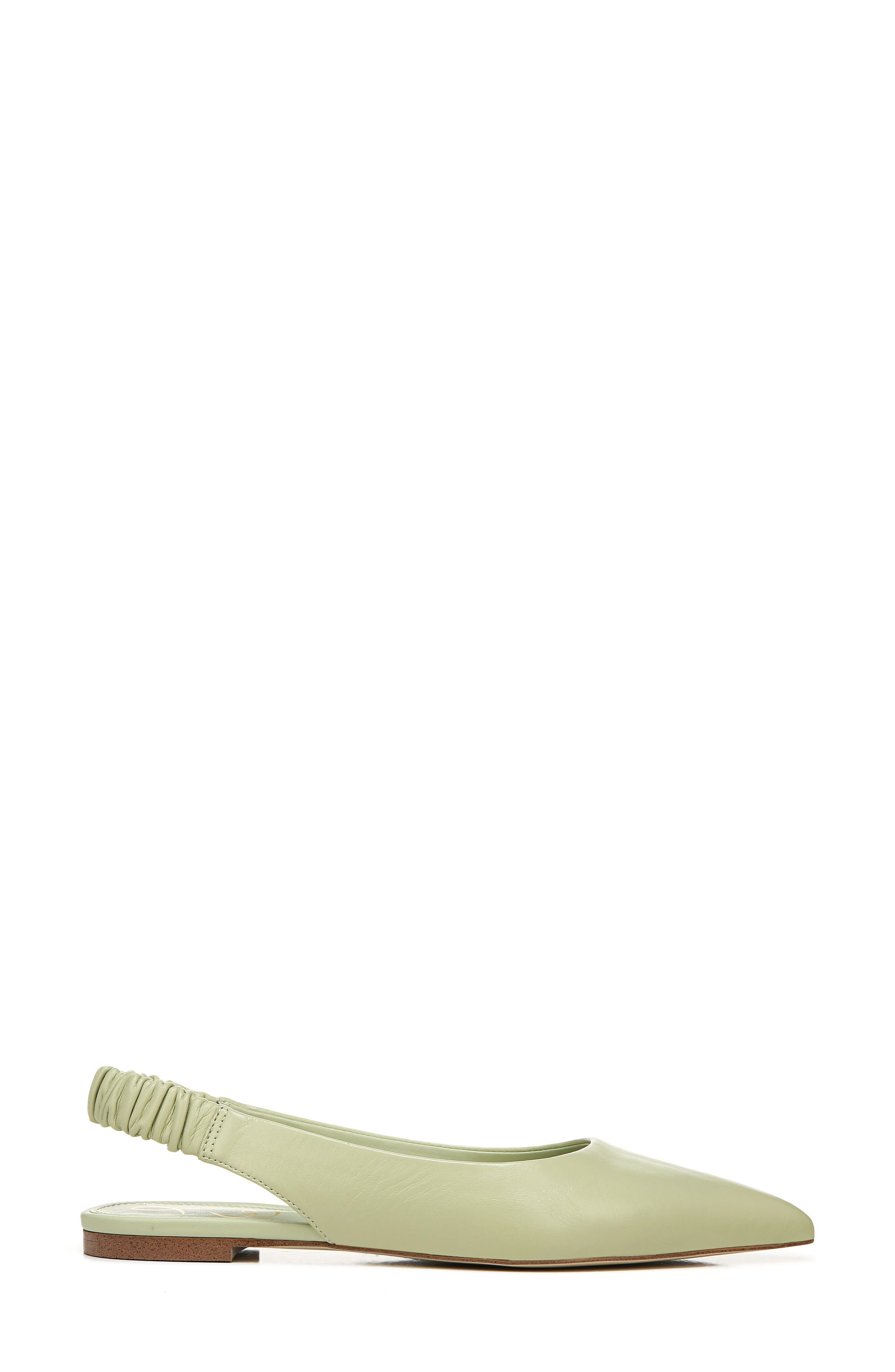 Whitney Pointed Toe Flat, Alternate, color, PISTACHIO