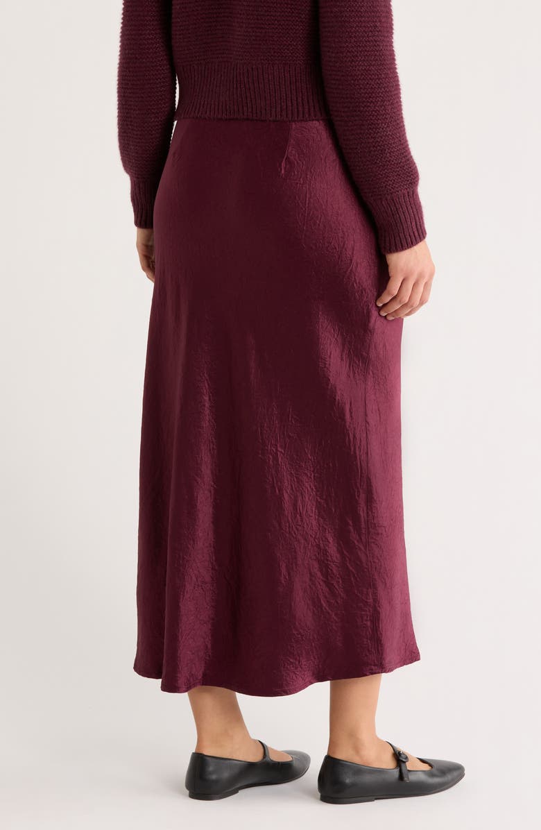 Marine Layer Gabriella Crinkle Slip Skirt, Alternate, color, Fig