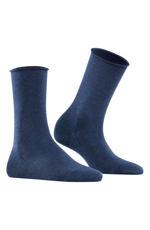 Falke Active Breeze Crew Socks In Navy Melange