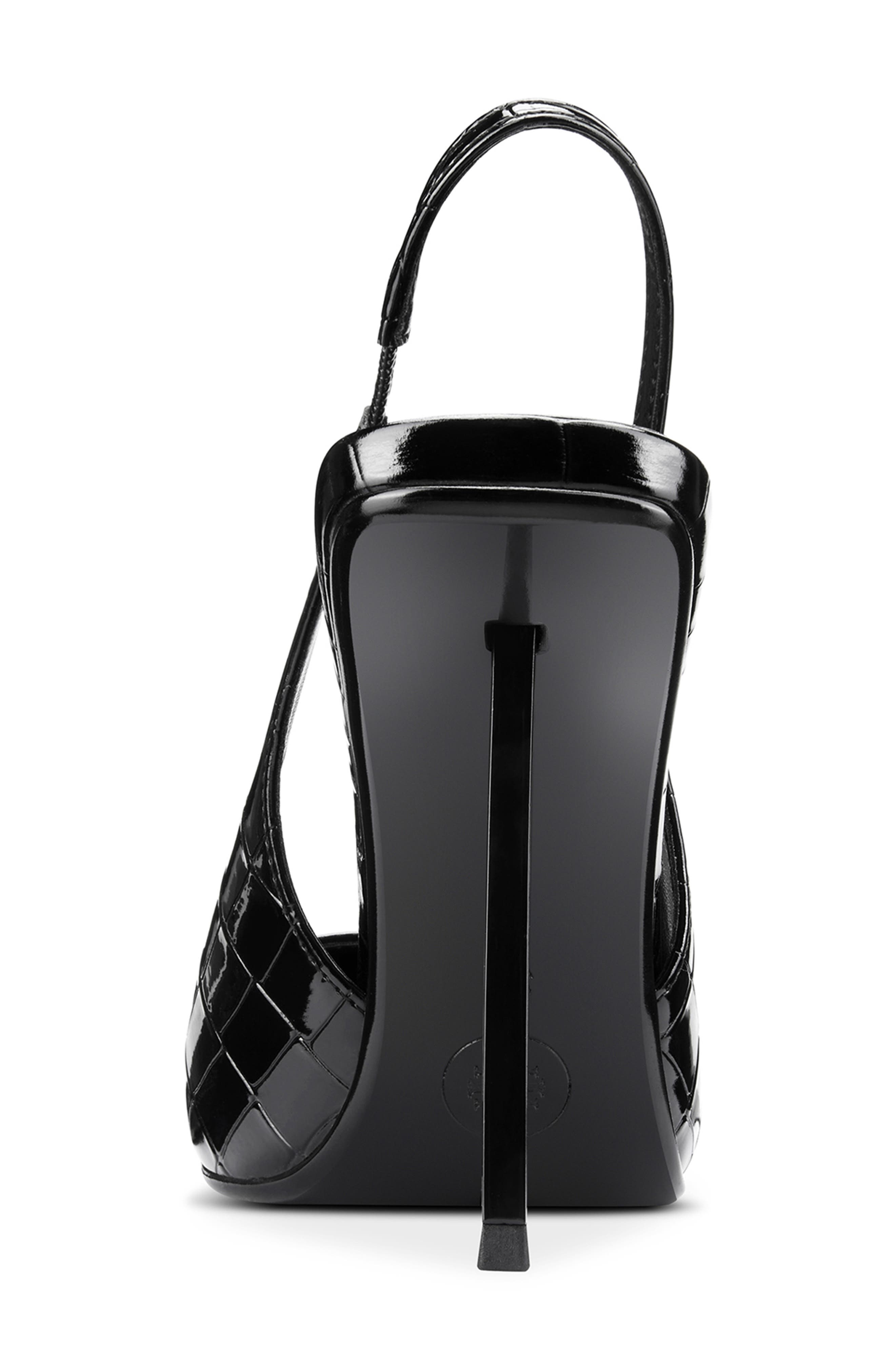 G63 Slingback Pump, Alternate, color, CROC BLACK