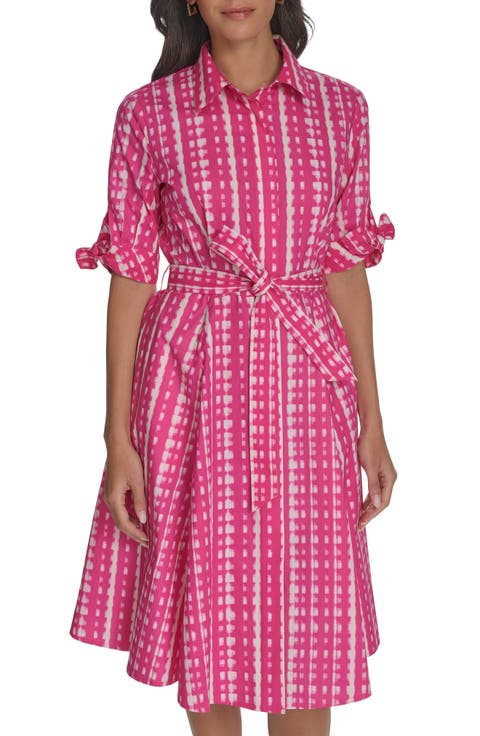 Short Sleeve Cotton Shirtdress