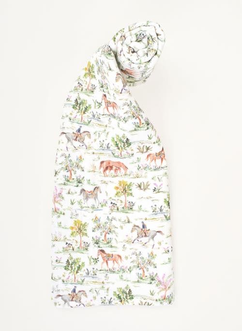 Timo & Violet Hunter Pace Horse Shawl Blanket In White