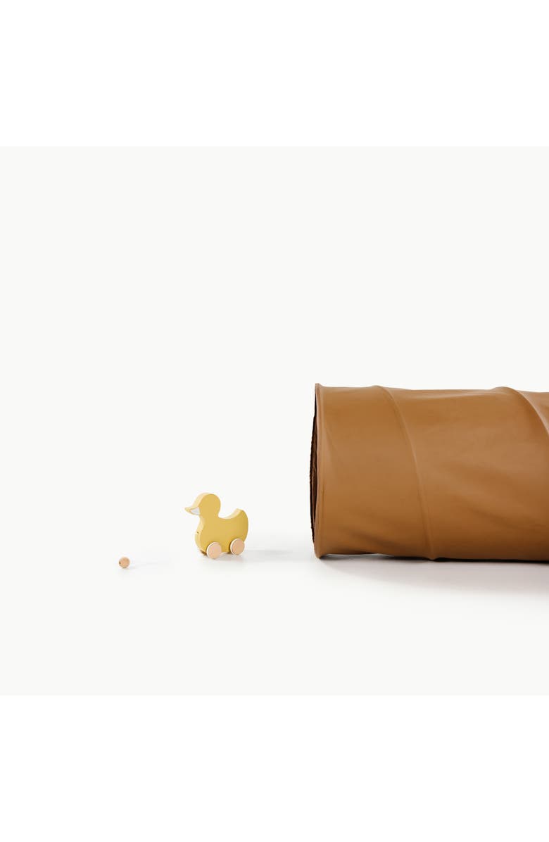 GATHRE Expandable Faux Leather Tunnel, Alternate, color, Camel