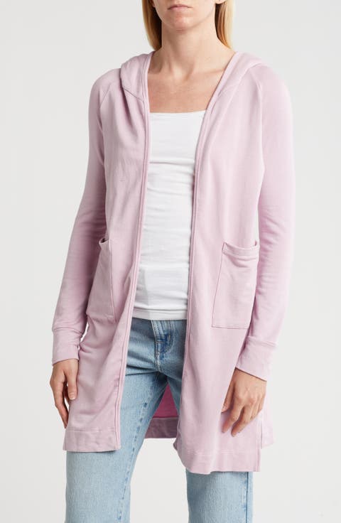 Wrap Front Hooded Cardigan