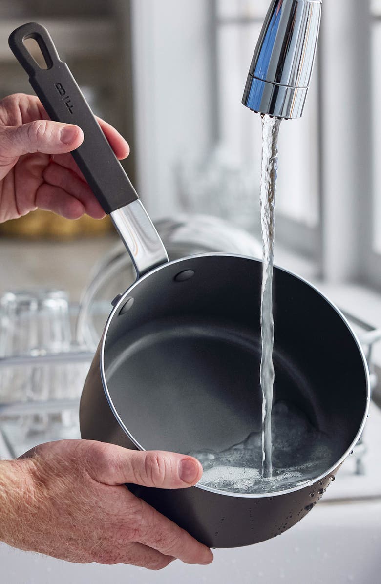 GreenPan x Bobby Flay Professional Ceramic Nonstick 2.53-Quart Saucepan with Lid, Alternate, color,