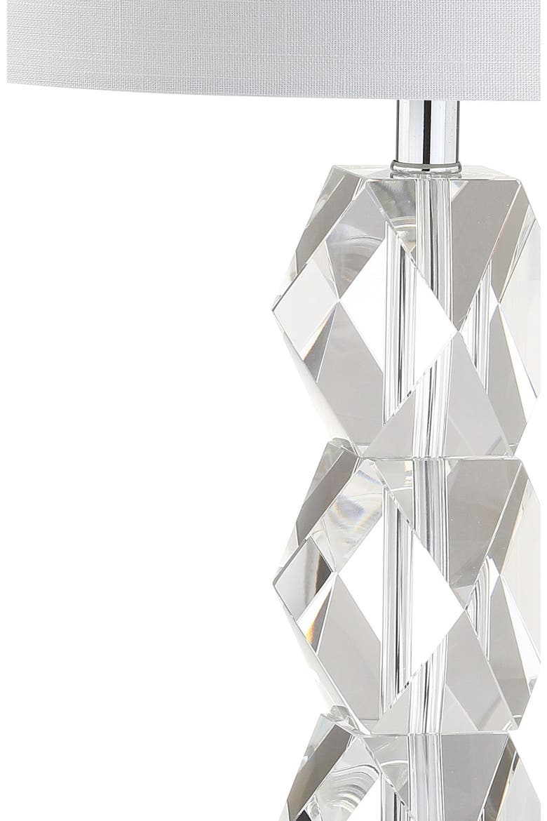 Sofia 26" Crystal LED Table Lamp, Clear, Alternate, color, Clear