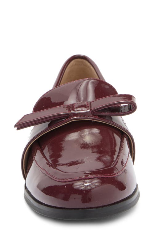 Stuart Weitzman Emma Bow Loafer In Cabernet