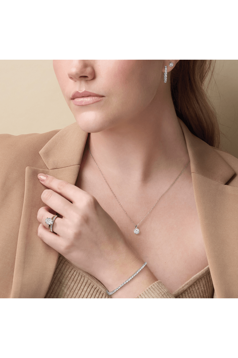 1 CT Lab-Grown Diamond 18" Necklace in 14K Gold, Alternate, color, Gold